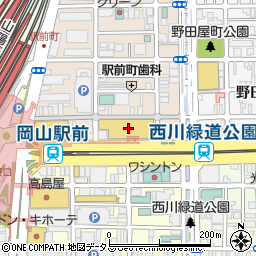 コミック・バスター　イコットニコット岡山駅前店周辺の地図