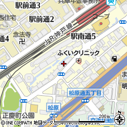 兵庫県神戸市兵庫区駅南通周辺の地図