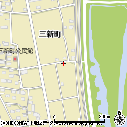 静岡県浜松市中央区三新町136周辺の地図