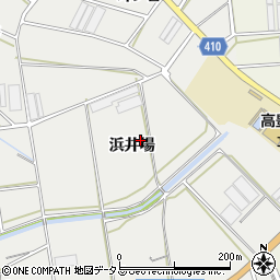 愛知県豊橋市東赤沢町浜井場周辺の地図