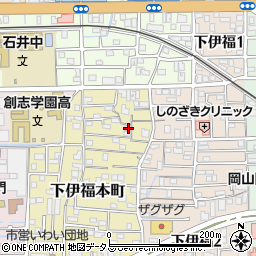岡山県岡山市北区下伊福本町13-23周辺の地図