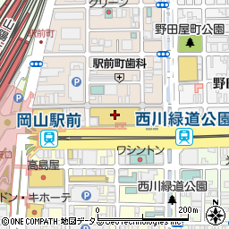 やきとり家 すみれ 岡山駅前店周辺の地図