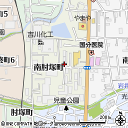 奈良県奈良市南肘塚町128-4周辺の地図