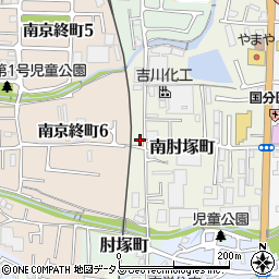 奈良県奈良市南肘塚町64周辺の地図