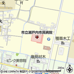 サカエ薬局瀬戸内店周辺の地図