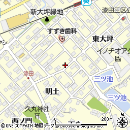 愛知県田原市神戸町新大坪55周辺の地図