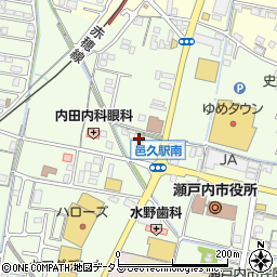 ローソン岡山邑久町店周辺の地図