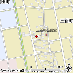 静岡県浜松市中央区三新町255周辺の地図
