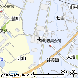愛知県田原市豊島町天白周辺の地図