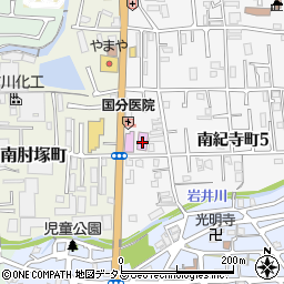 奈良市南紀寺コミュニティスポーツ会館周辺の地図
