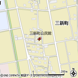 静岡県浜松市中央区三新町252周辺の地図