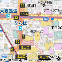 ココカラファイン戎橋店周辺の地図