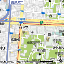 シャルマンフジリッツ夕陽丘周辺の地図