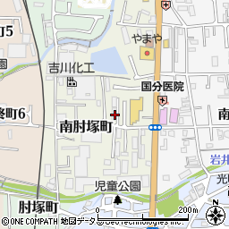 奈良県奈良市南肘塚町128-16周辺の地図