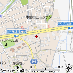 久居交通津営業所周辺の地図