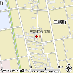 静岡県浜松市中央区三新町250周辺の地図