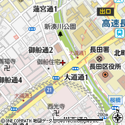 ポラリスデイサービスセンター長田周辺の地図