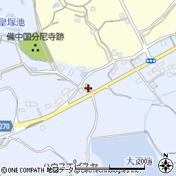 岡山県総社市宿162周辺の地図