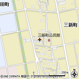 静岡県浜松市中央区三新町247周辺の地図