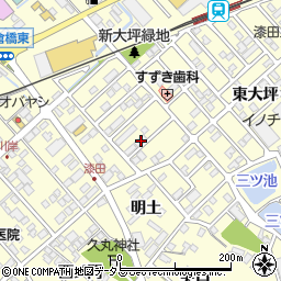 愛知県田原市神戸町新大坪43周辺の地図