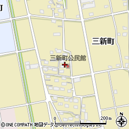 静岡県浜松市中央区三新町249周辺の地図