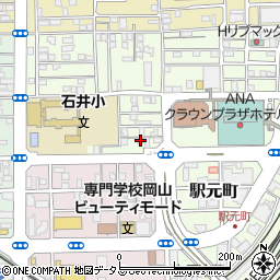 岡山整骨院周辺の地図