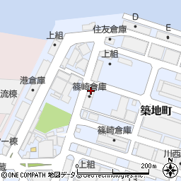 篠崎倉庫株式会社　兵庫オペレーションセンター周辺の地図