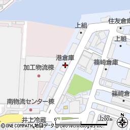 港倉庫周辺の地図