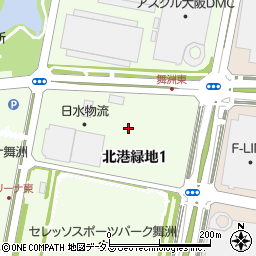 日水物流株式会社　大阪舞洲物流センター周辺の地図