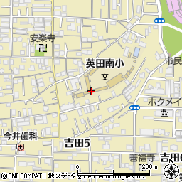 東大阪市立英田南小学校周辺の地図