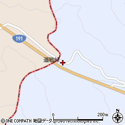 道戦峠周辺の地図