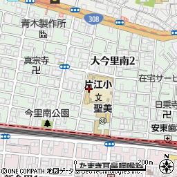 大阪市立片江小学校周辺の地図