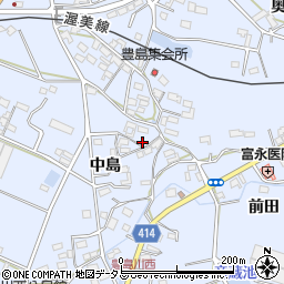 愛知県田原市豊島町高畑44周辺の地図