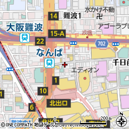 串皇 難波本店周辺の地図