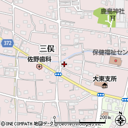 静岡県掛川市三俣594周辺の地図