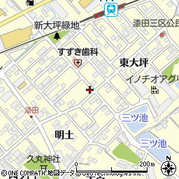 愛知県田原市神戸町新大坪51周辺の地図
