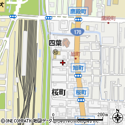 大阪府東大阪市桜町2周辺の地図