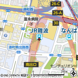 大阪市財政局　なんば市税事務所市民税等グループ個人市民税周辺の地図
