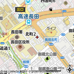 コメダ珈琲店 高速長田駅前店周辺の地図