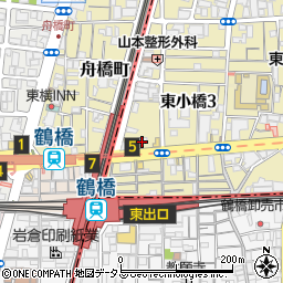 情熱ホルモン 鶴橋酒場周辺の地図