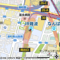 大阪府大阪市浪速区湊町周辺の地図