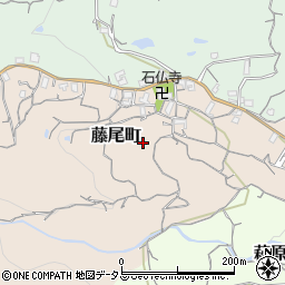 奈良県生駒市藤尾町周辺の地図
