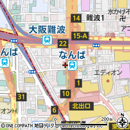 フィラークリニック　大阪なんば院周辺の地図