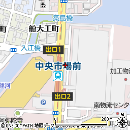 神戸市中央卸売市場本場周辺の地図