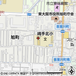 東大阪市立縄手北小学校周辺の地図