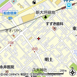 愛知県田原市神戸町新大坪33周辺の地図