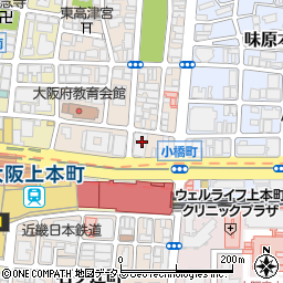 岩井コスモ証券上六支店周辺の地図