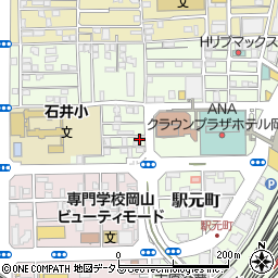 岡山県岡山市北区寿町3-19周辺の地図