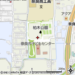 奈良県奈良市朱雀園周辺の地図