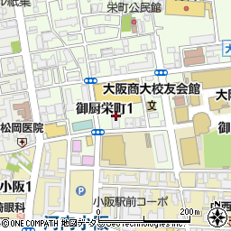 スーパーことぶき　小阪店周辺の地図